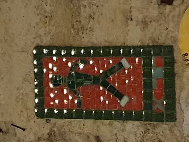 Picture of a mosaic on a wall