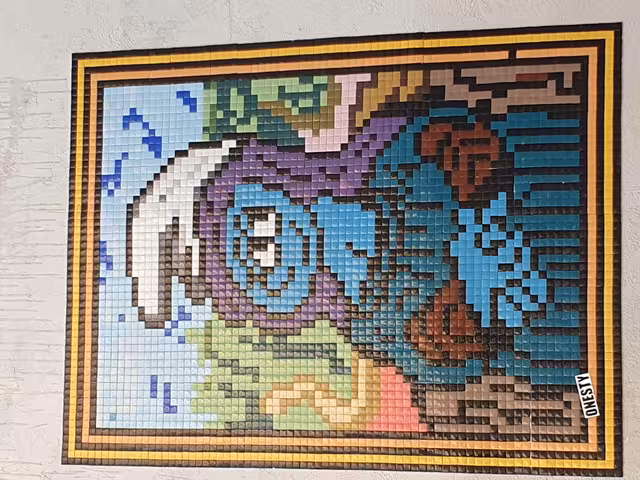 Picture of a mosaic on a wall
