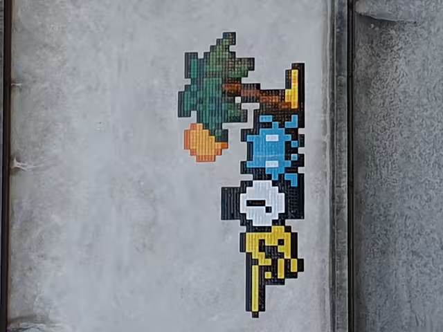 Picture of a mosaic on a wall