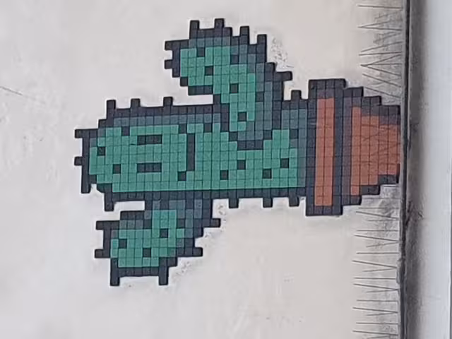 Picture of a mosaic on a wall