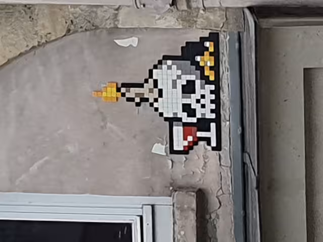 Picture of a mosaic on a wall